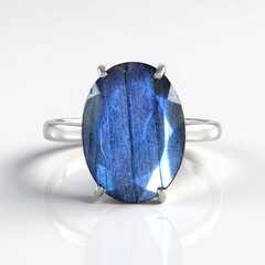 Anello in argento con Labradorite (de Melo)