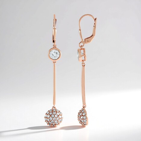 Orecchini in argento con Zircone (KM by Juwelo)