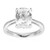 White Topaz Silver Ring