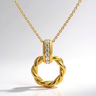 Collana in oro con Diamante SI1 (H) (CIRARI)