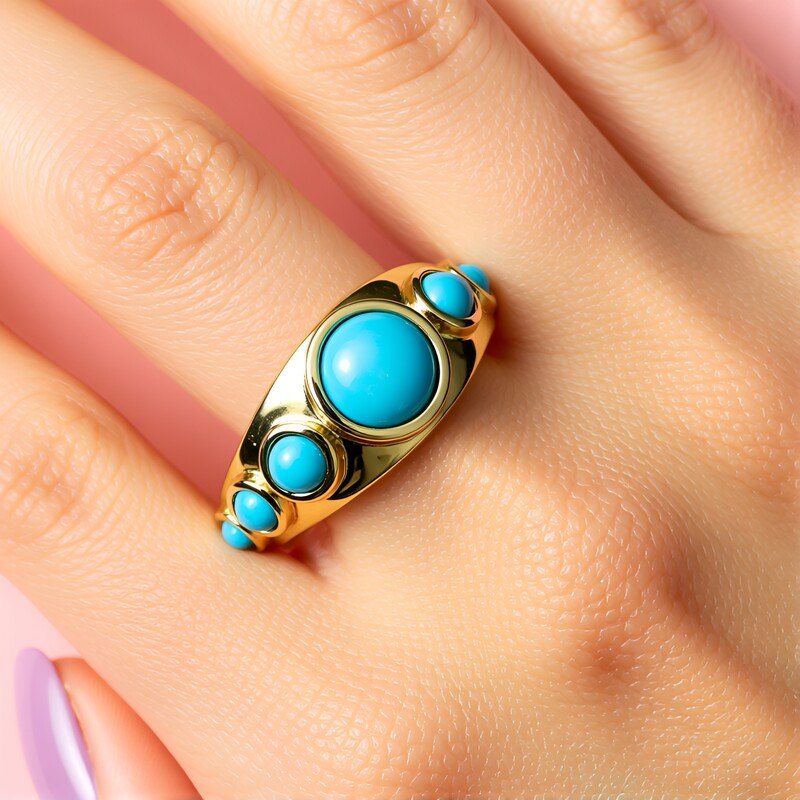 Sleeping Beauty Turquoise Silver Ring