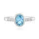 Anello in argento con Topazio Blu Svizzero