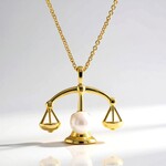Collana in argento con Perla d'Acqua Dolce Bianca