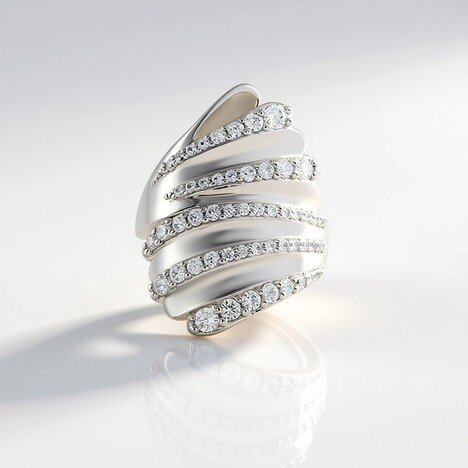 Anello in argento con Zircone