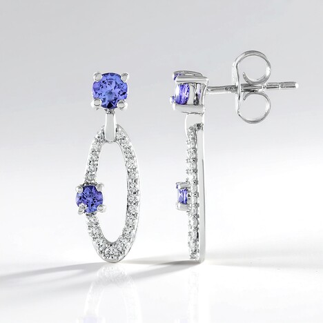 Orecchini in argento con Tanzanite