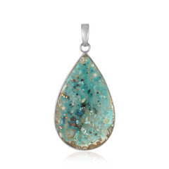 Zilveren hanger met een Venus chalcedoon