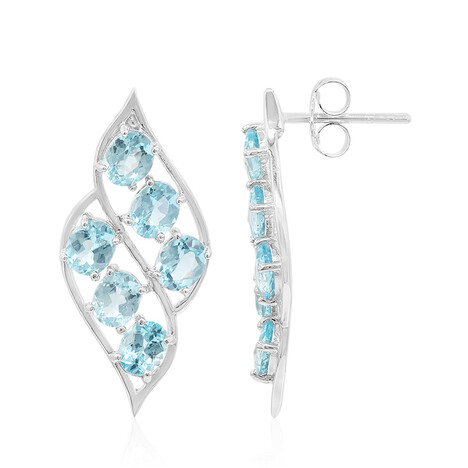 Orecchini in argento con Apatite Diego Suarez