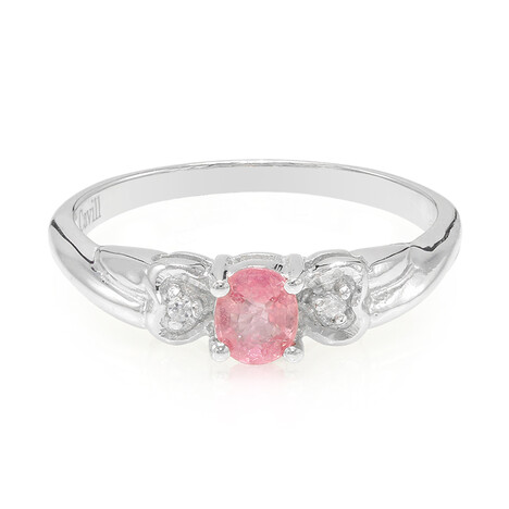 Padparadscha-Saphir-Silberring