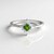 Anello in argento con Diopside Russo