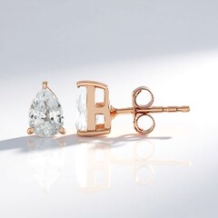 Orecchini in argento con Zircone (Adela Silber)