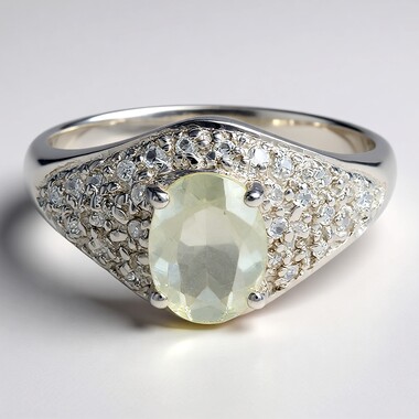 Anello in argento con Ortoclasio