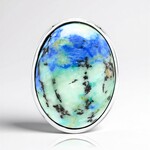 Ciondolo in argento con Azzurrite (MONOSONO COLLECTION)