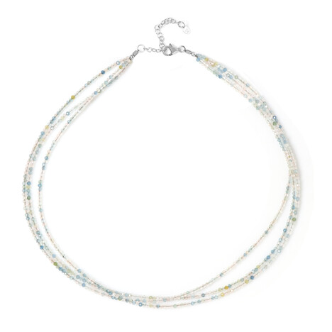 Collar en plata con Berilo fantasía