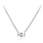 Collar en plata con Topacio blanco