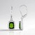 Orecchini in argento con Diopside Russo