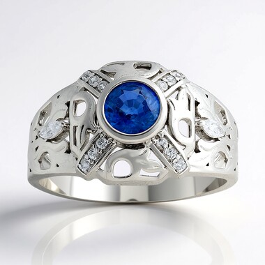 Nepal Kyanite Silver Ring (SAELOCANA)
