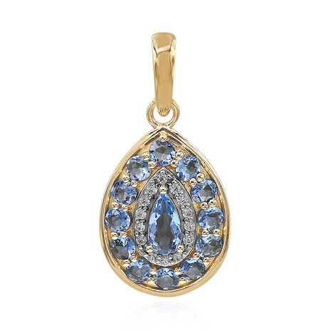 Ciondolo in oro con Acquamarina Santa Maria AAA