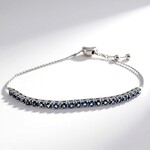 Bracciale in oro con Topazio Blu Londra