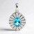 Ciondolo in argento con Apatite Blu (Pallanova)