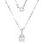 White Topaz Silver Necklace