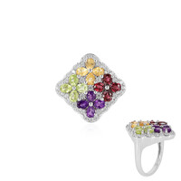 Anello in argento con Rodolite