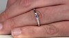 Anillo en plata con Zafiro azul Ceylon