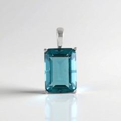 Ciondolo in argento con Fluorite Blu Caraibico