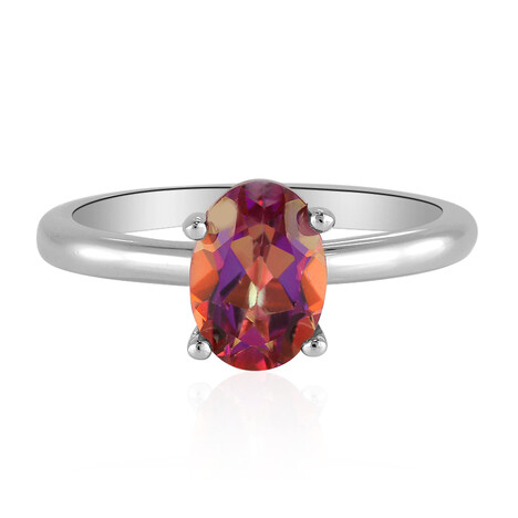 Anillo en plata con Topacio Místico crepúsculo