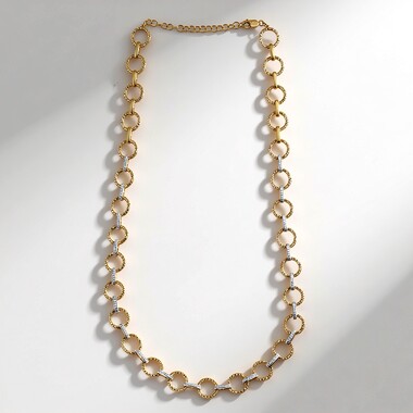 Zircon Silver Necklace (Ornaments by de Melo)