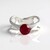 Anello in argento con Rubino del Madagascar (de Melo Essence)