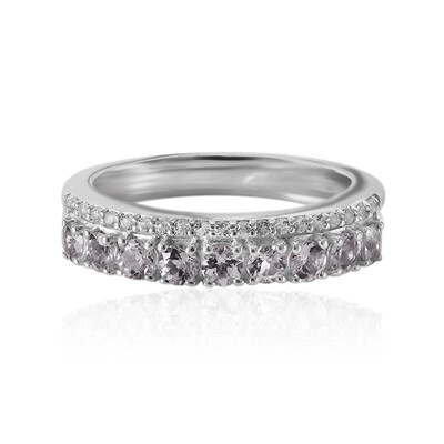 Anello in argento con Topazio Rosa Ouro Preto