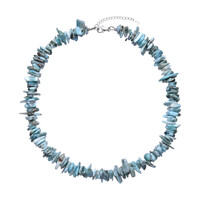 Collier en argent et Larimar
