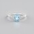 Anello in argento con Topazio Blu Cielo