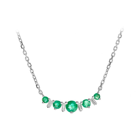 Collar en oro con Esmeralda de Zambia AAA