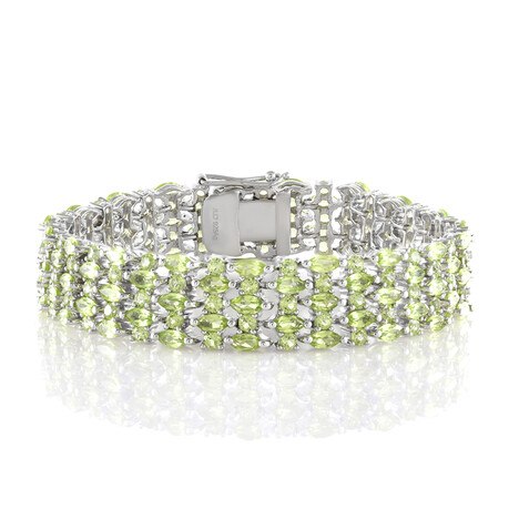 Peridot-Silberarmband