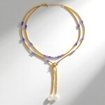 Collana in argento con Perla d'Acqua Dolce Bianca (Riya)