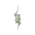 Green Amethyst Silver Pendant (MONOSONO COLLECTION)