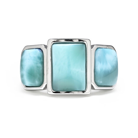 Anello in argento con Larimar