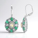 Orecchini in argento con Opale di Welo