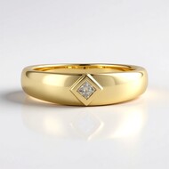 Anello in argento con Diamante Cioccolato I3