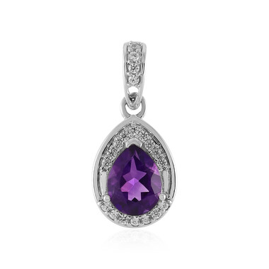 Uruguay-Amethyst-Silberanhänger