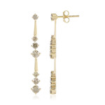 Pendientes en oro con Diamante champán I2 (de Melo Gold)
