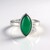 Anello in argento con Onice Verde