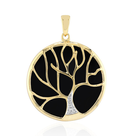 Pendentif en argent et Onyx noir