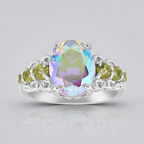Anello in argento con Quarzo Moonlight