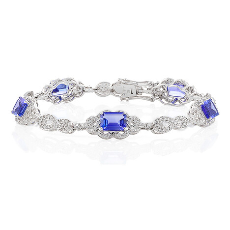 Bracciale in oro con Tanzanite AAA (de Melo)