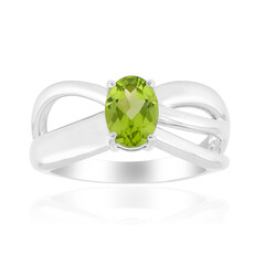 Anillo en plata con Peridoto de Jilin (Pallanova)