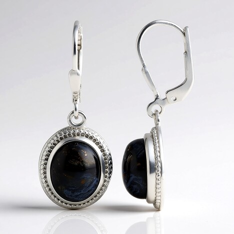 Orecchini in argento con Pietersite