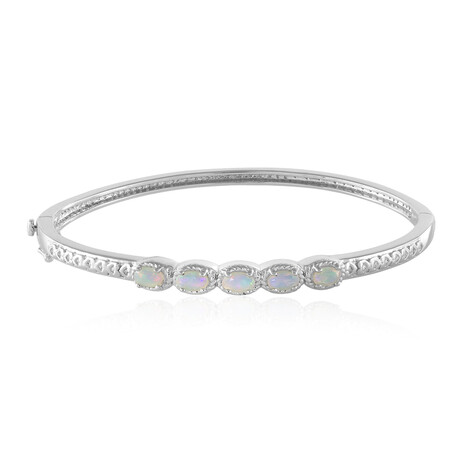 Welo Opal Silver Bangle