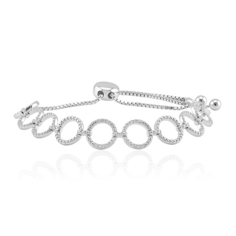 Brazalete en plata con Diamante I3 (I)